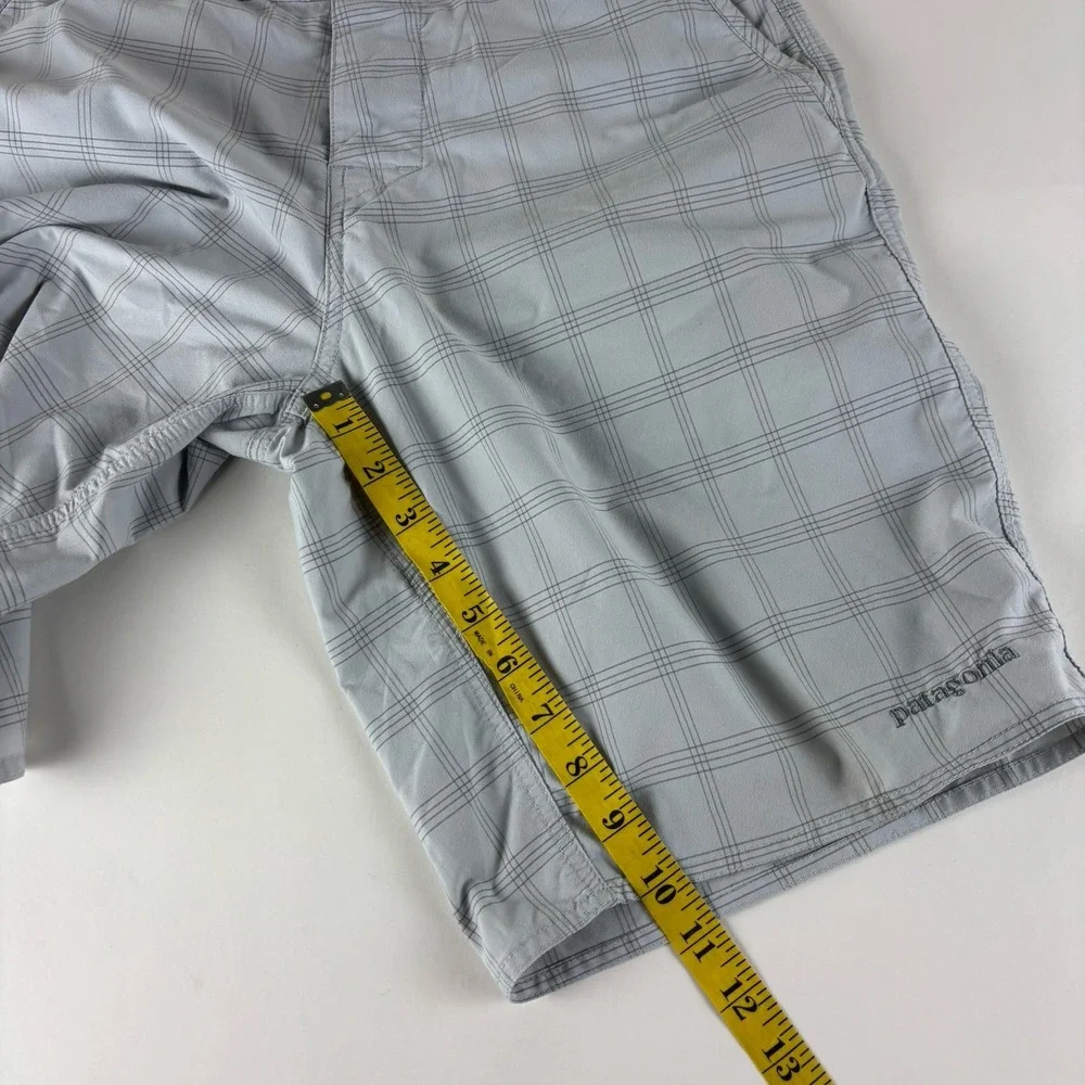 Patagonia Plaid Mens‎ Size 32 Button Fly Outdoor Polyester Blend Cienega Shorts